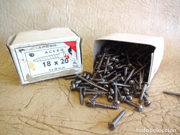 antigua caja tornillos acero 18 x 20 3 x 20 mm - Compra venta en
