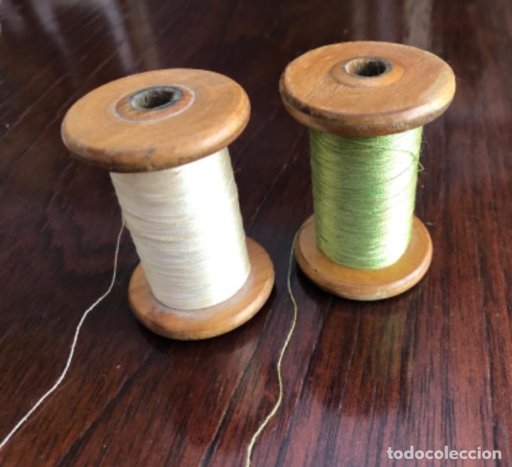 antigüa pareja de bobinas de hilo para máquina - Buy Antique sewing machine  accessories on todocoleccion