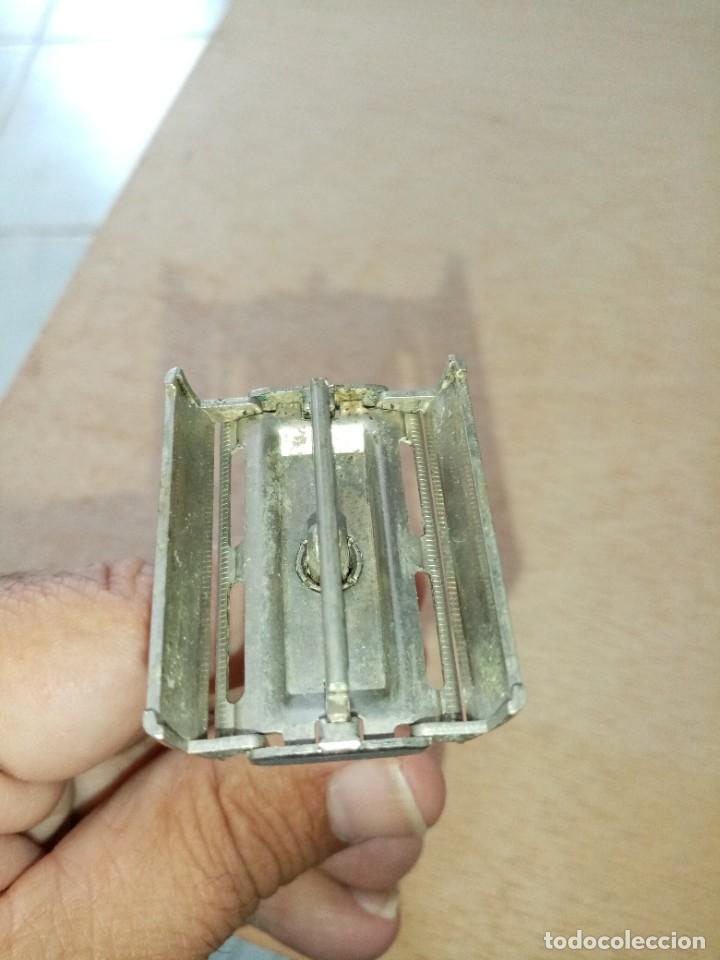 Antig&uuml;edades: MAQUINILLA DE AFEITAR DE HOJA. GUILLETTE. - Foto 5