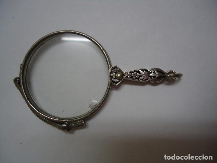 Antig&uuml;edades: GAFAS IMPERTINENTES PLEGABLES DE PLATA. -- 19 - Foto 2