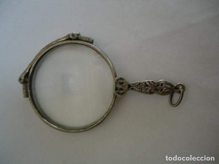 Antig&uuml;edades: GAFAS IMPERTINENTES PLEGABLES DE PLATA. -- 19 - Foto 3