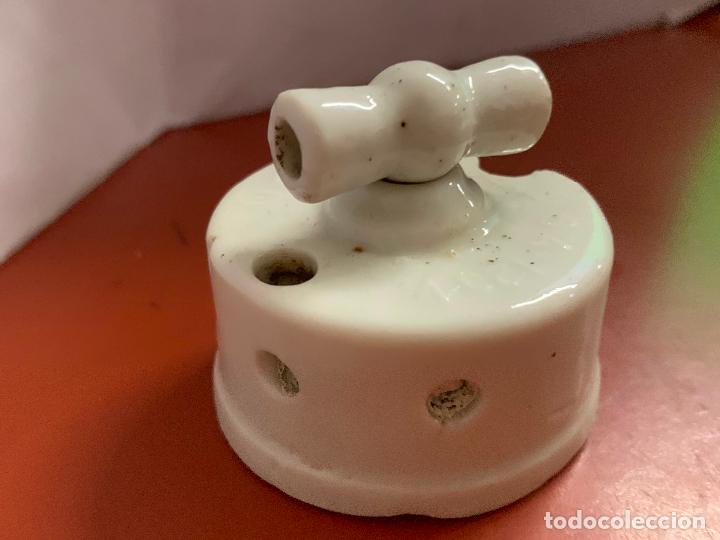 antiguo interruptor de porcelana - Compra venta en todocoleccion