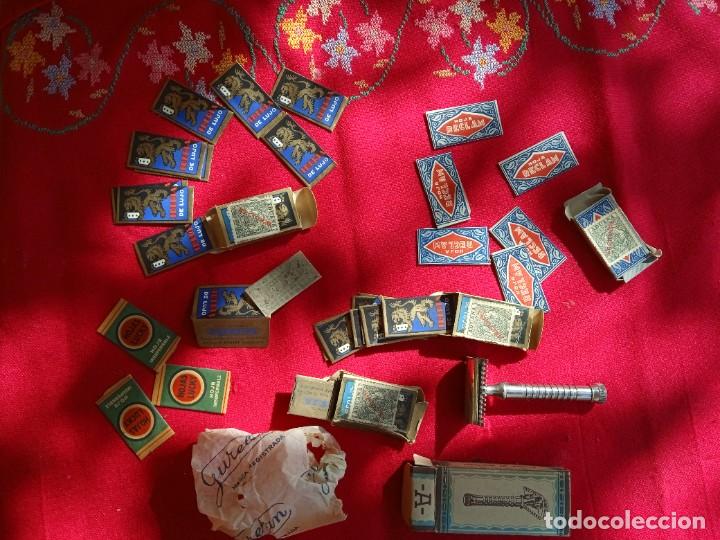Antig&uuml;edades: Maquinilla y hojas de afeitar antiguas - Foto 3