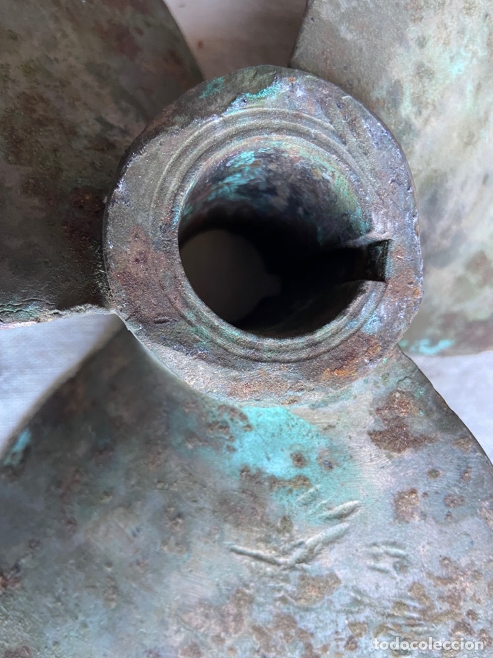 Antig&uuml;edades: HELICE ANTIGUA DE BARCO BRONCE - Foto 2
