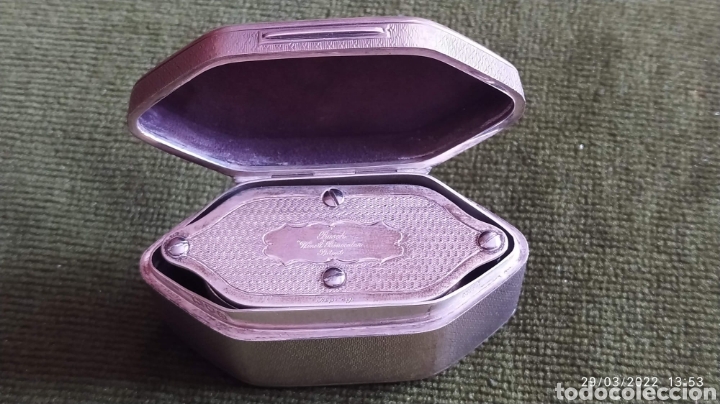 Antig&uuml;edades: (&Uacute;nicos) GEMELOS DE TEATRO PLATA CONTRASTADA ANTIGUO TODO PLATA 925 .... CONTRASTE... CAJA Y GEMELOS