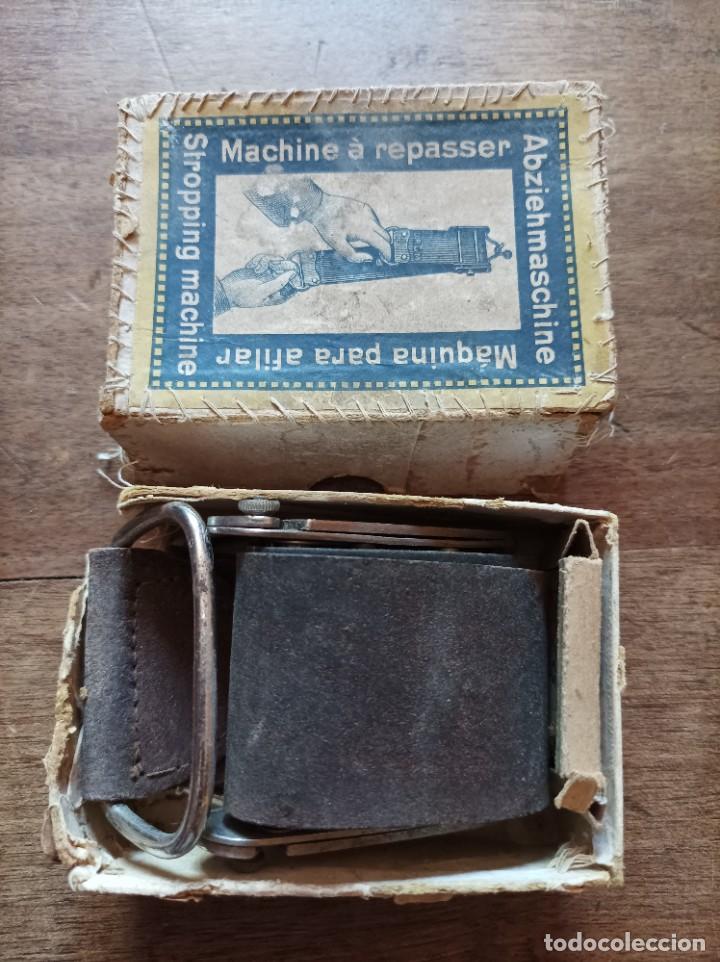 antiguo cuero afilador para navajas barbero - Compra venta en todocoleccion