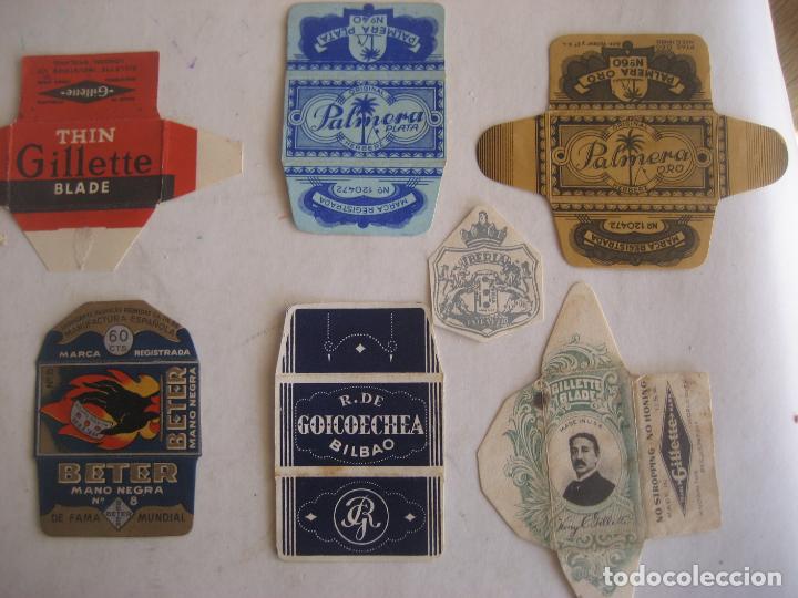 Antig&uuml;edades: Hojas de Afeitar. 6 envoltorios antiguos - Foto 1