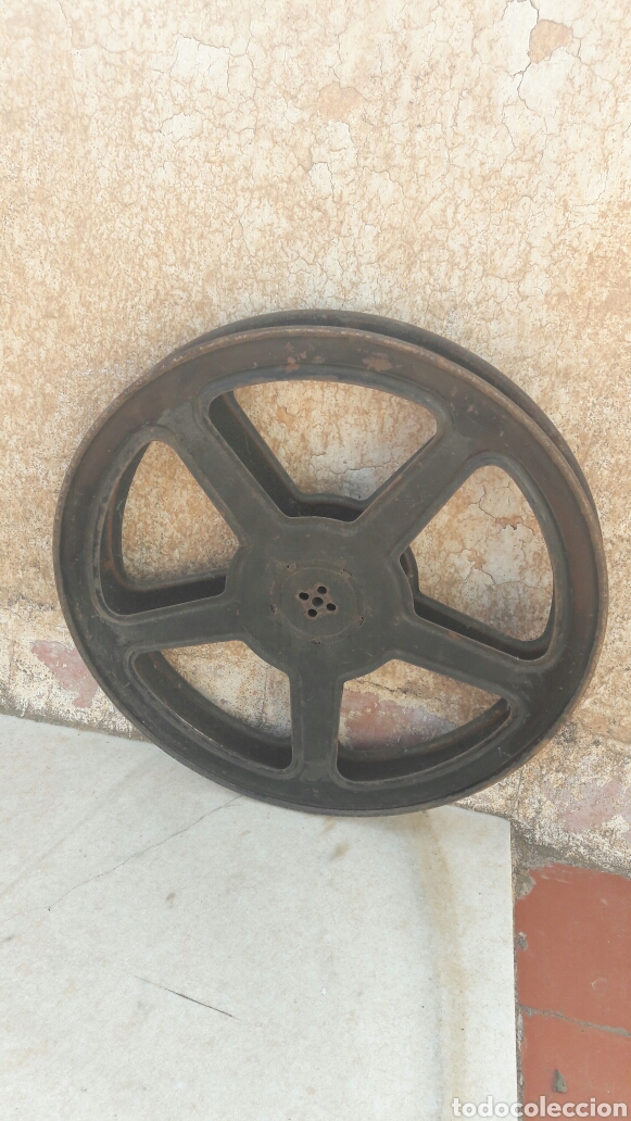 Antig&uuml;edades: bobina carrete pelicula proyector de cine - Foto 1