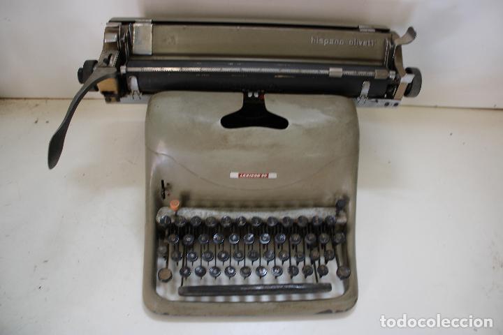 Antig&uuml;edades: M&Aacute;QUINA DE ESCRIBIR LEXIC&Oacute;N 80 - HISPANO OLIVETTI - Foto 3