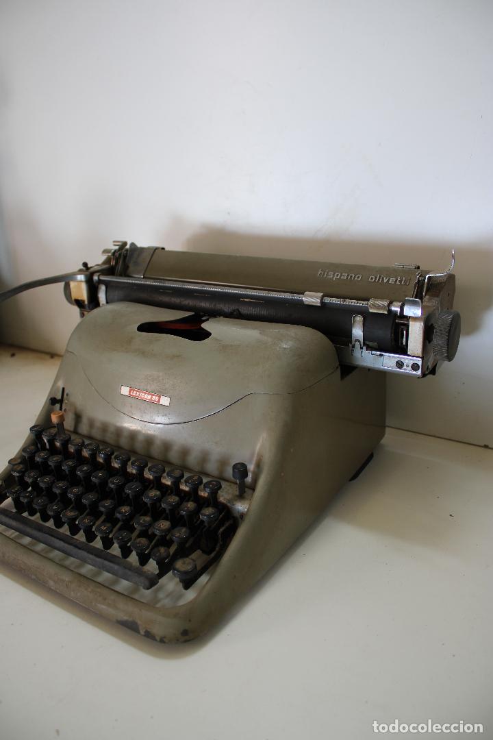 Antig&uuml;edades: M&Aacute;QUINA DE ESCRIBIR LEXIC&Oacute;N 80 - HISPANO OLIVETTI - Foto 4