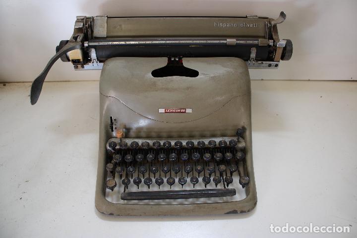 Antig&uuml;edades: M&Aacute;QUINA DE ESCRIBIR LEXIC&Oacute;N 80 - HISPANO OLIVETTI - Foto 6