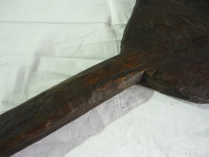 Antig&uuml;edades: Pala de panadero de madera de una sola pieza - Foto 5