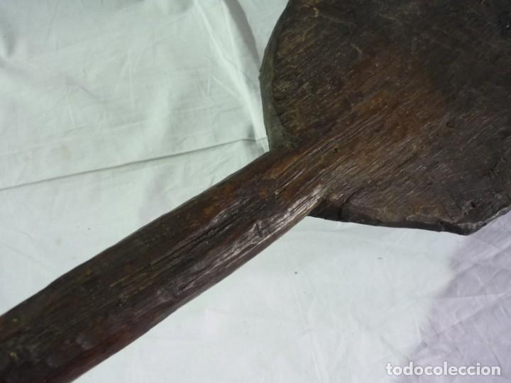 Antig&uuml;edades: Pala de panadero de madera de una sola pieza - Foto 8