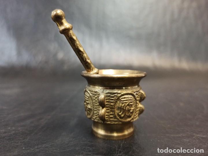 Antig&uuml;edades: Decorativo mortero de bronce. V1 - Foto 3