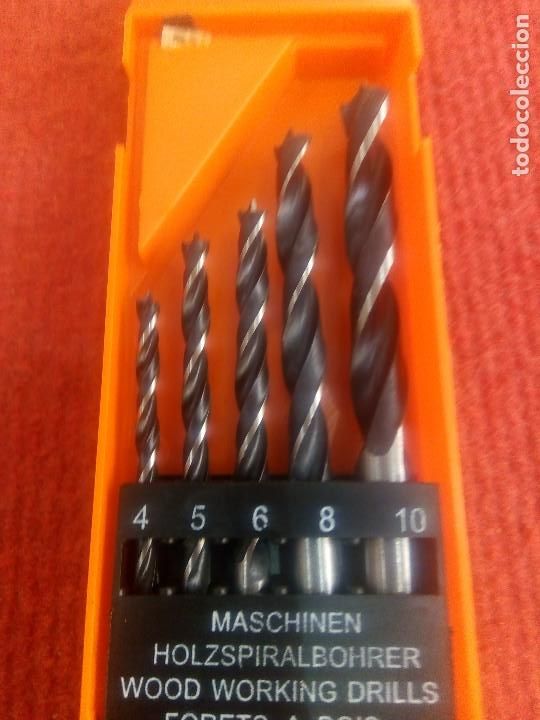 Antig&uuml;edades: ESTUCHE CON BROCAS MADERA - Foto 1