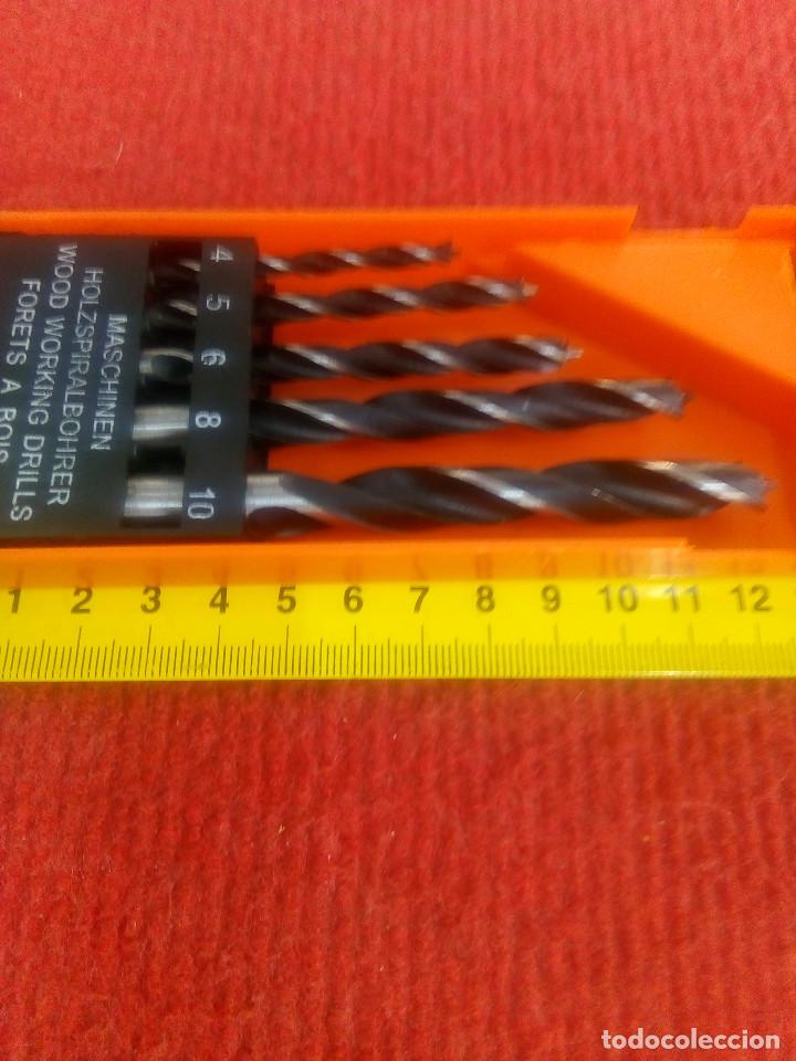 Antig&uuml;edades: ESTUCHE CON BROCAS MADERA - Foto 3