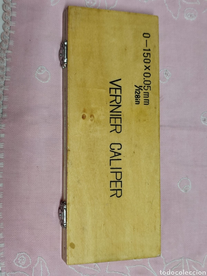 Antig&uuml;edades: Caja de madera Vernier Caliper - Foto 3