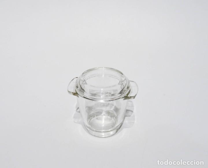 Antig&uuml;edades: Recipiente de farmacia con tapa Pyrex - Foto 3