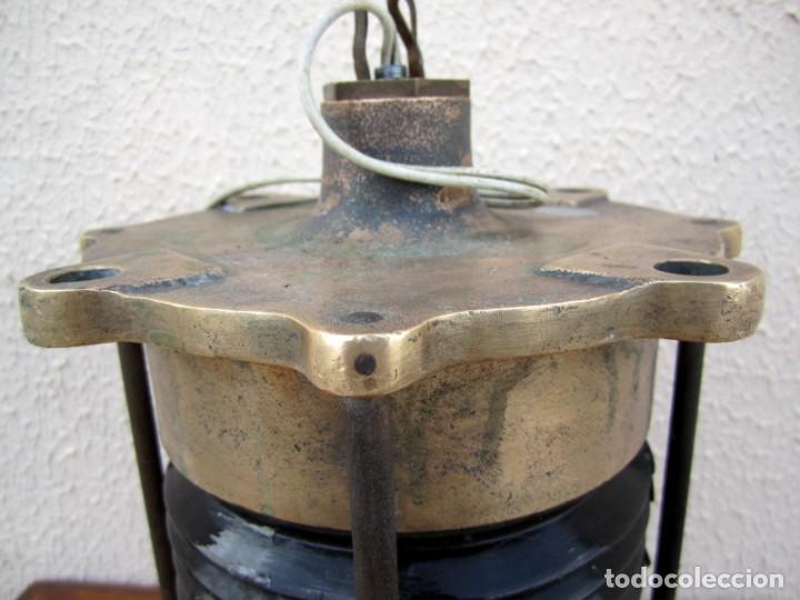 Antig&uuml;edades: Raro Farol de barco de bronce - Foto 3