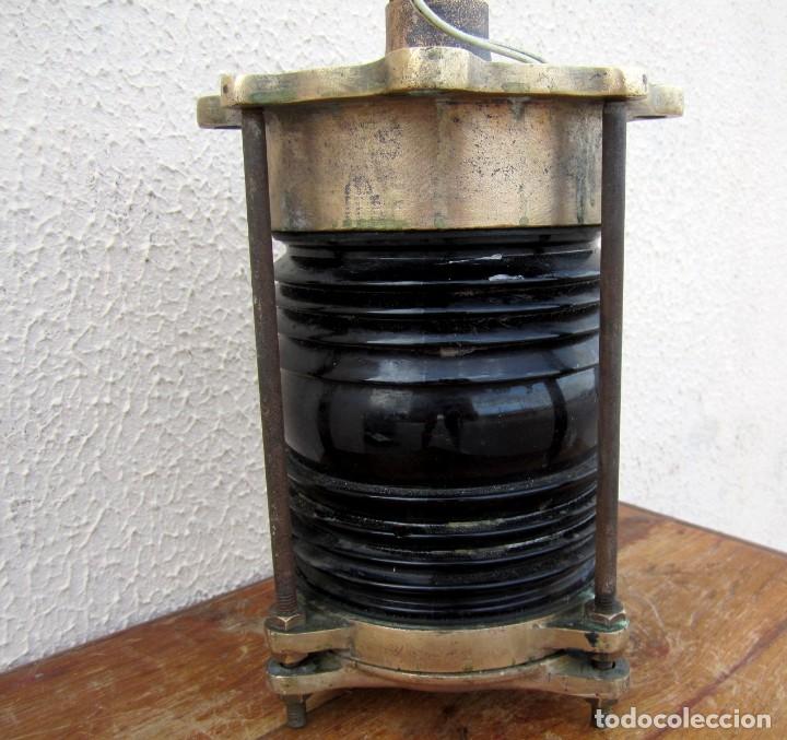 Antig&uuml;edades: Raro Farol de barco de bronce - Foto 5