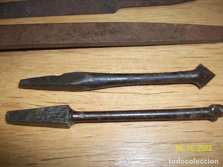 Antig&uuml;edades: LOTE DE LIMAS Y BROCAS DE CARPINTERO - Foto 2