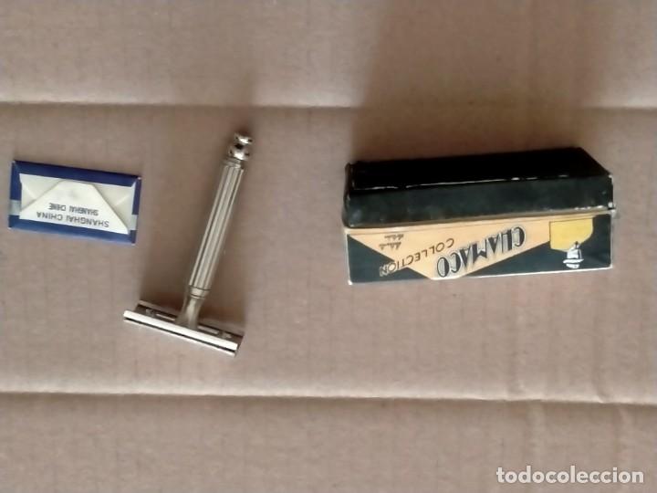 Antig&uuml;edades: maquina de afeitar- -safety-chamaco - Foto 2