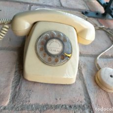 Teléfonos: ANTIGUO TELEFONO DE RULETA DE LOS AÑOS 60 COLOR BEIX CTNE. Lote 346819913
