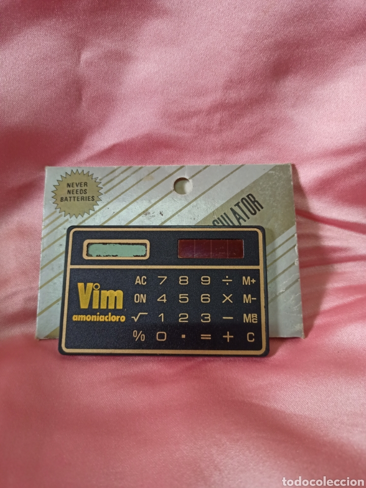 Antig&uuml;edades: Antigua calculadora ,anuncia Vim funciona,es solar - Foto 2