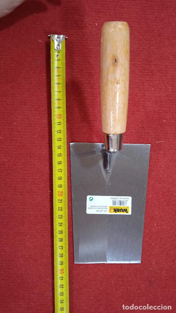 Antig&uuml;edades: PALETA ALBA&Ntilde;ILER&Iacute;A MANGO MADERA - Foto 3