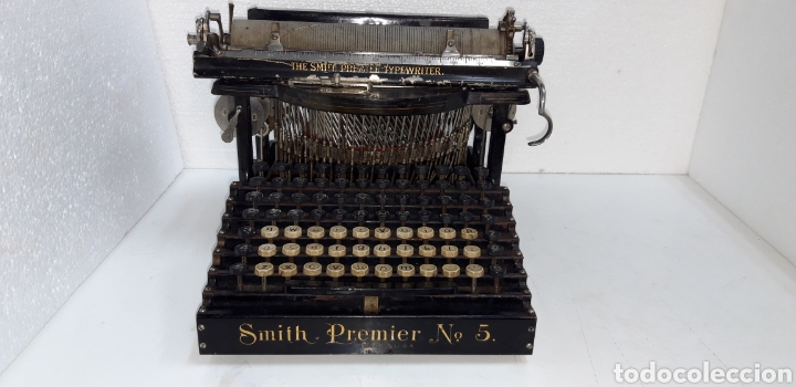 Antig&uuml;edades: M&aacute;quina de escribir Smith Premier 5 - Foto 2