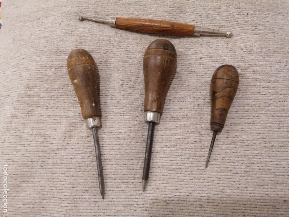 Antig&uuml;edades: LOTE DE 4 ANTIGUOS PUNZONES - Foto 1