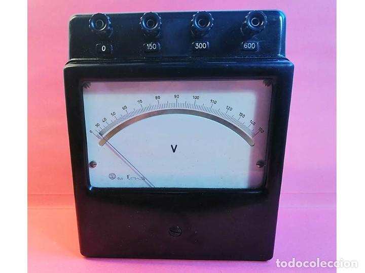Antig&uuml;edades: VOLT&Iacute;METRO SACI 600V CON ESTUCHE - Foto 1