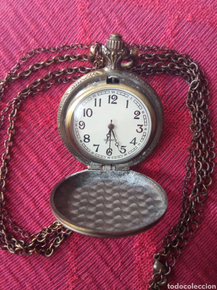 Antig&uuml;edades: RELOJ DE BOLSILLO ANTIGUO CON PIEDRA - Foto 3