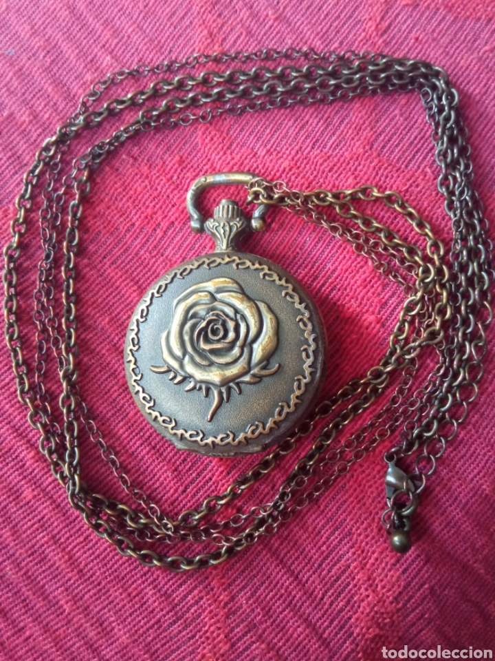 Antig&uuml;edades: RELOJ DE BOLSILLO ANTIGUO CON PIEDRA - Foto 1