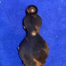 Antigüedades: LUPA DE BOLSILLO CHALECO DOBLE MONTURA CAREY S XVIII XIX 10X3,5CMS. Lote 347633608