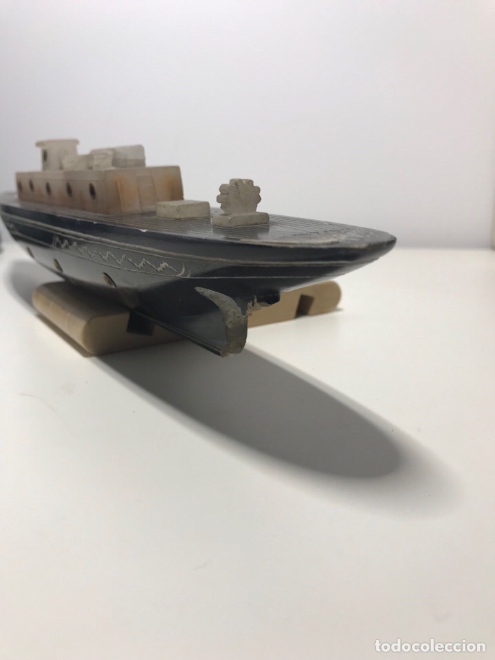 Antig&uuml;edades: Maqueta barco antiguo marmol - Foto 5