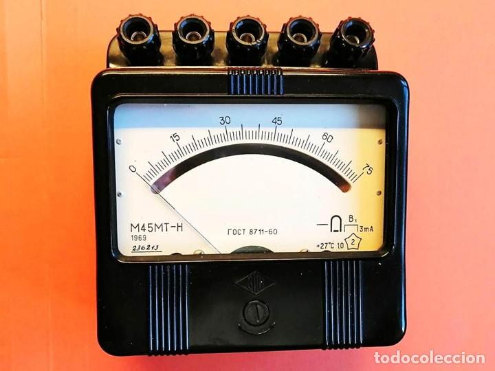 Antig&uuml;edades: VOLT&Iacute;METRO RUSO M45MT-H CON ESTUCHE - Foto 2