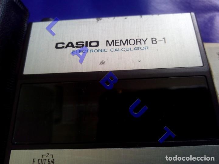 Antig&uuml;edades: CASIO MEMORY B1 CALCULADORA FUNCIONANDO NO INCLUYE PILAS G3 - Foto 2