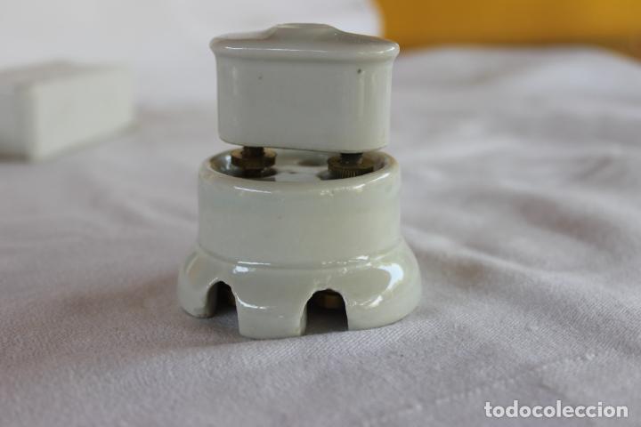 Antig&uuml;edades: LOTE PIEZAS CERAMICAS ELECTRICAS PLOMOS, ENCHUFES - Foto 3