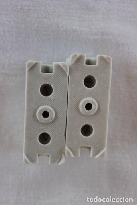 Antig&uuml;edades: LOTE PIEZAS CERAMICAS ELECTRICAS PLOMOS, ENCHUFES - Foto 20