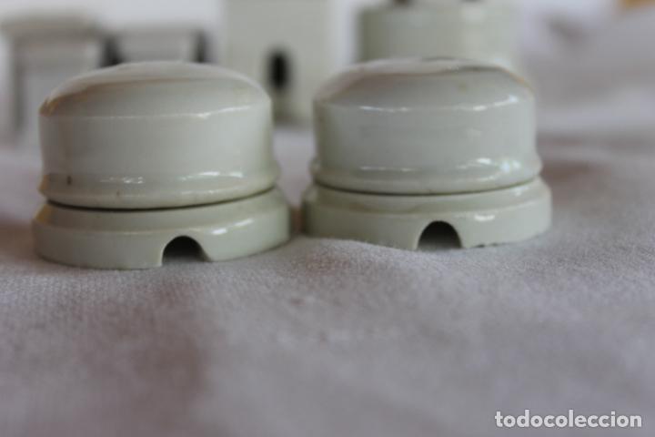 Antig&uuml;edades: LOTE PIEZAS CERAMICAS ELECTRICAS PLOMOS, ENCHUFES - Foto 33