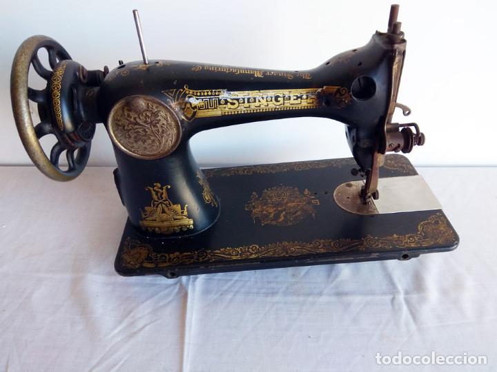 Antig&uuml;edades: CABEZAL DE MAQUINA DE COSER SINGER - Foto 3