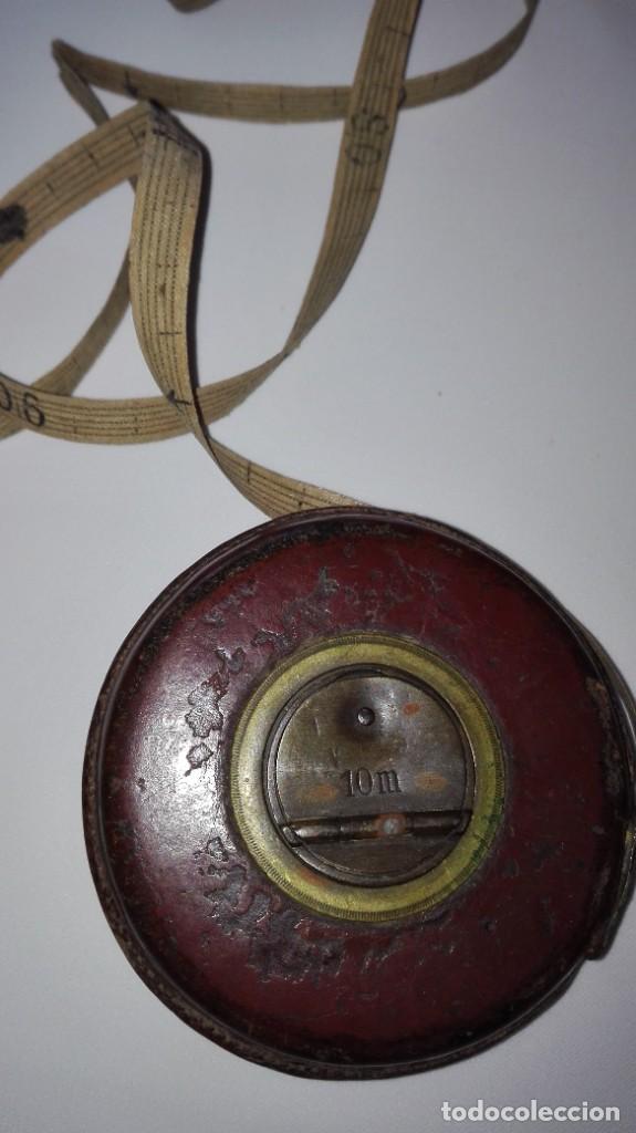 Antig&uuml;edades: METRO ANTIGUO DE CINTA ENROLLABLE. - Foto 3