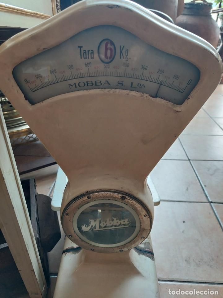 Antig&uuml;edades: Balanza antigua de comercio marca Mobba a&ntilde;os 50/60 - Foto 4