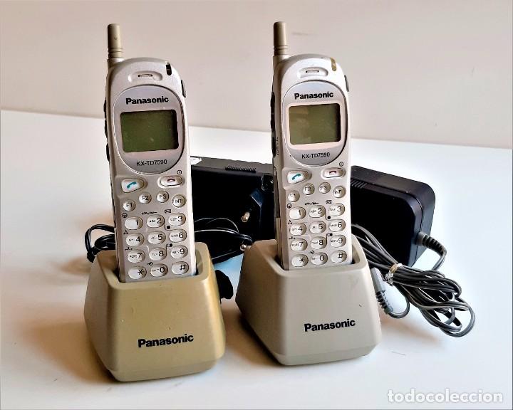 dos telefonos inalambricos panasonic - Compra venta en todocoleccion