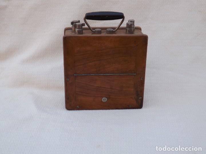 Antig&uuml;edades: ANTIGUO AMPERIMETRO CON CAJA DE MADERA - Foto 2