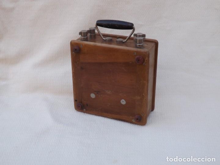 Antig&uuml;edades: ANTIGUO AMPERIMETRO CON CAJA DE MADERA - Foto 4