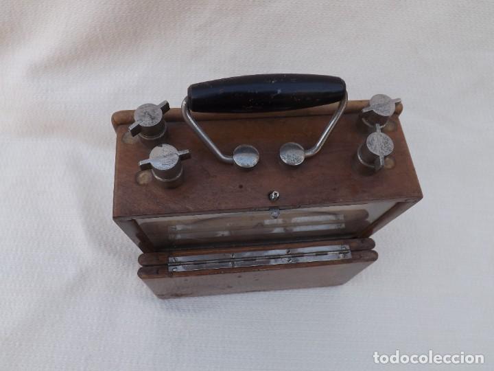 Antig&uuml;edades: ANTIGUO AMPERIMETRO CON CAJA DE MADERA - Foto 7