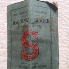 Antigüedades: CATALOGO MAQUINAS DE COSER SINGER DEL AÑO 1915