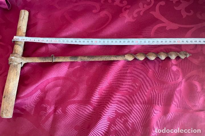 Antig&uuml;edades: Antigua barrena de carpinter&iacute;a - Foto 3